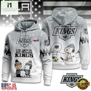 Los Angeles Kings NHL Snoopy Peanuts Christmas 3D Hoodie