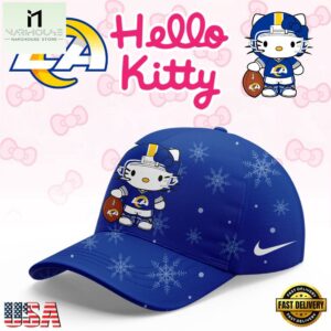 Los Angeles Rams 2025 Football Christmas Hello Kitty Limited Cap