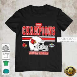 Louisville Cardinals Football 2025 Boca Raton Bowl Champions T Shirt
