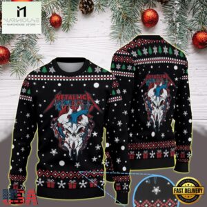 Metallica x Red Cross 2026 Blood Donation Christmas Ugly Sweater