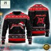 Metallicaa Ninja Star With Santa Hat Reindeer Red Black Ugly Christmas Sweater