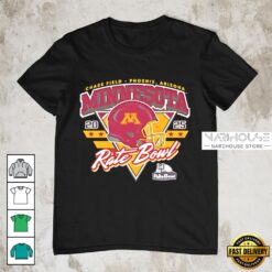 Minnesota Golden Gophers 2025 Rate Bowl Shield Of Dreams T Shirt