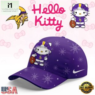 Minnesota Vikings 2025 Football Christmas Hello Kitty Limited Cap