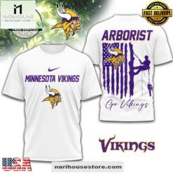 Minnesota Vikings NFL Arborist 3D Shirt For Fans