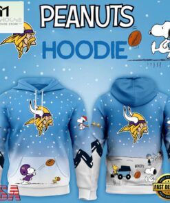 Minnesota Vikings NFL x Peanuts Christmas Unisex Hoodie