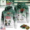 Minnesota Wild NHL Snoopy Peanuts Christmas 3D Hoodie
