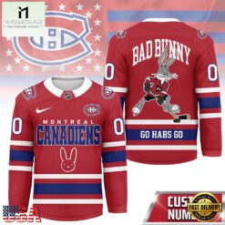 Montreal Canadiens NHL Bad Bunny Hockey Jersey