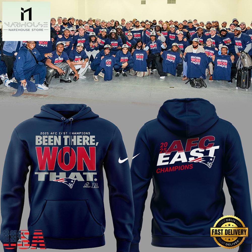 New England Patriots AFC East 2025 Champs 3D Unisex Hoodie New England Patriots AFC East 2025 Champs 3D Unisex Hoodie
