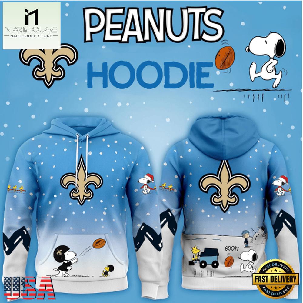 New Orleans Saints NFL x Peanuts Christmas New Design Hoodie Shirt New Orleans Saints NFL x Peanuts Christmas New Design Hoodie Shirt