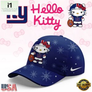New York Giants 2025 Football Christmas Hello Kitty Limited Cap
