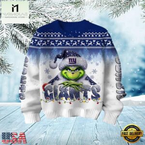 New York Giants Grinch Season 2025 Christmas Ugly Sweater