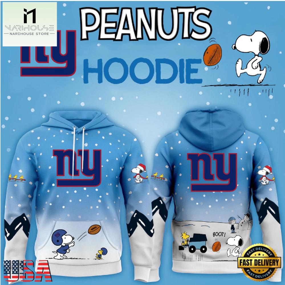 New York Giants NFL x Peanuts Christmas New Design Hoodie Shirt New York Giants NFL x Peanuts Christmas New Design Hoodie Shirt