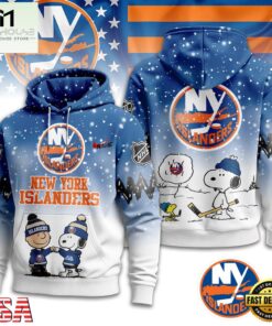 New York Islanders NHL Snoopy Peanuts Christmas 3D Hoodie
