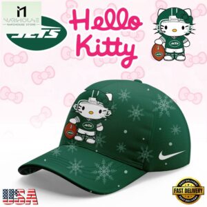 New York Jets 2025 Football Christmas Hello Kitty Limited Cap
