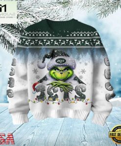 New York Jets Grinch Season 2025 Christmas Ugly Sweater