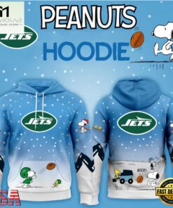 New York Jets NFL x Peanuts Christmas Unisex Hoodie