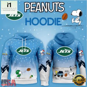 New York Jets NFL x Peanuts Christmas Unisex Hoodie