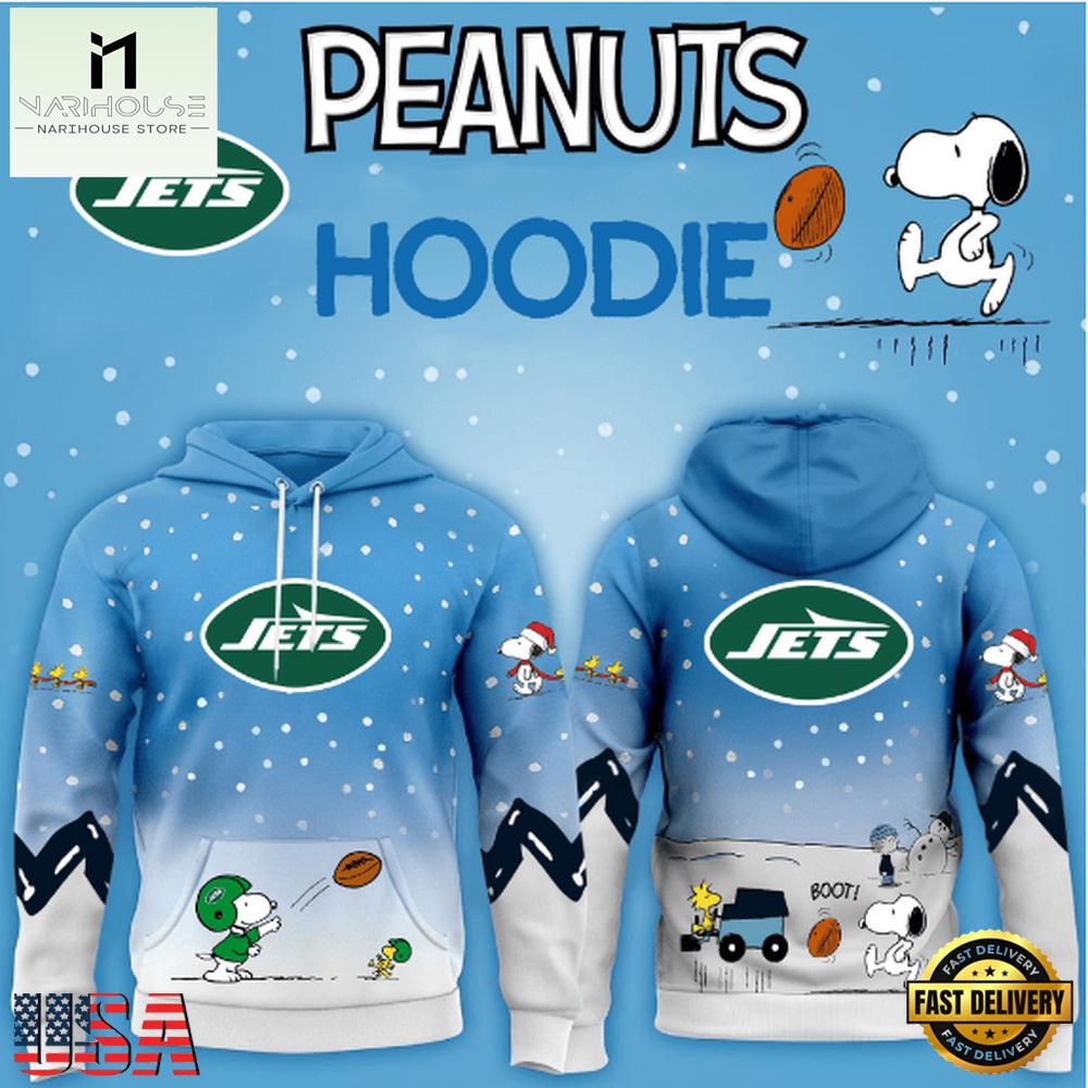 New York Jets NFL x Peanuts Christmas New Design Hoodie Shirt New York Jets NFL x Peanuts Christmas New Design Hoodie Shirt
