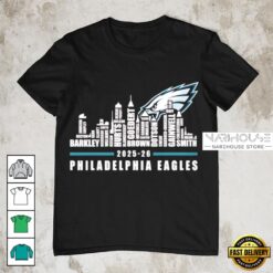Philadelphia Eagles 2025-26 Players Name Ccity Skyline T Shirt