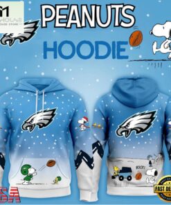 Philadelphia Eagles NFL x Peanuts Christmas Unisex Hoodie