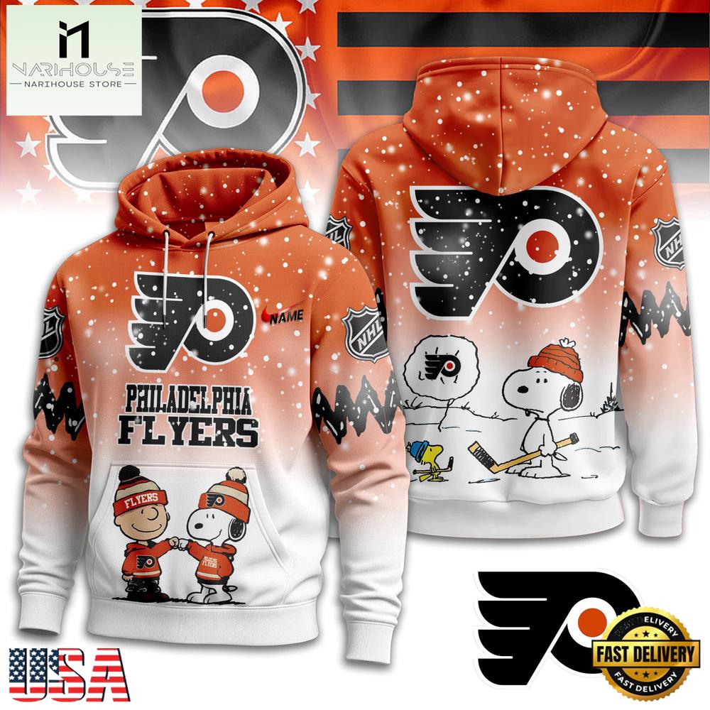 Philadelphia Flyers x Snoopy Peanuts Christmas New Unisex Hoodie Shirt Philadelphia Flyers x Snoopy Peanuts Christmas New Unisex Hoodie Shirt