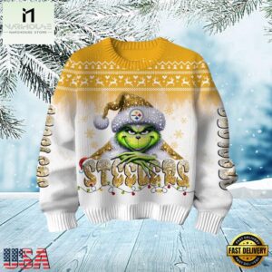 Pittsburgh Steelers Grinch Season 2025 Christmas Ugly Sweater