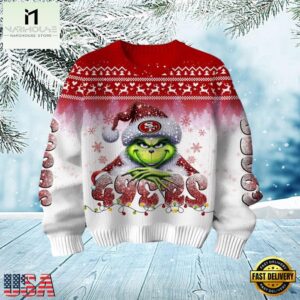 San Francisco 49ers Grinch Season 2025 Christmas Ugly Sweater