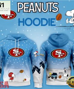 San Francisco 49ers NFL x Peanuts Christmas Unisex Hoodie