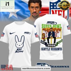 Seattle Seahawks NFL Bad Bunny Super Bowl 3D Shirt
