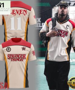 Stranger Things S5 Commemorative New York Jets Eleven Fan T-Shirt