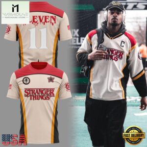 Stranger Things S5 Commemorative New York Jets Eleven Fan T-Shirt