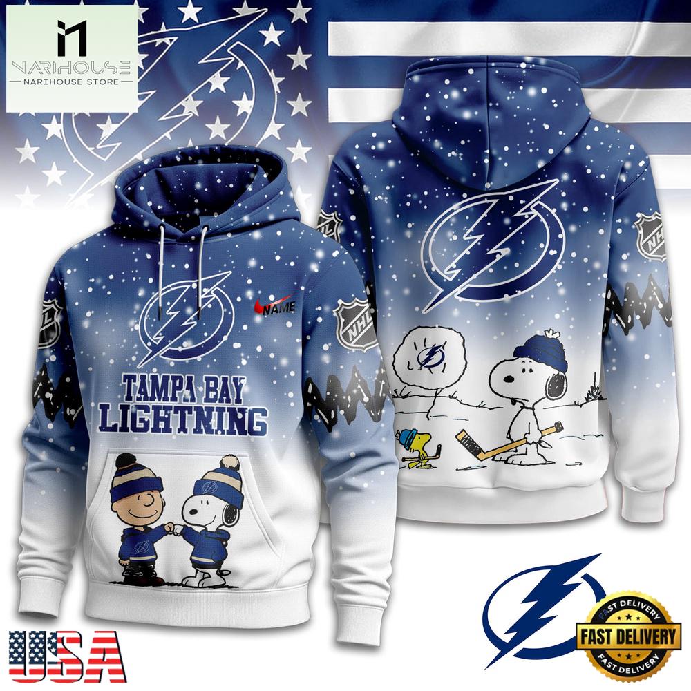 Tampa Bay Lightning x Snoopy Peanuts Christmas New Unisex Hoodie Shirt Tampa Bay Lightning x Snoopy Peanuts Christmas New Unisex Hoodie Shirt