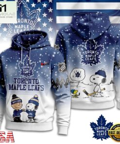 Toronto Maple Leafs NHL Snoopy Peanuts Christmas 3D Hoodie