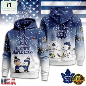 Toronto Maple Leafs NHL Snoopy Peanuts Christmas 3D Hoodie