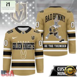 Vegas Golden Knights NHL Bad Bunny Hockey Jersey