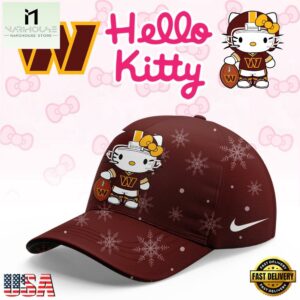 Washington Commanders 2025 Football Christmas Hello Kitty Limited Cap