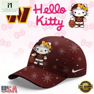Washington Commanders 2025 Football Christmas Hello Kitty Limited Cap