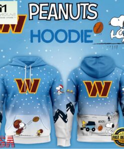Washington Commanders NFL x Peanuts Christmas Unisex Hoodie