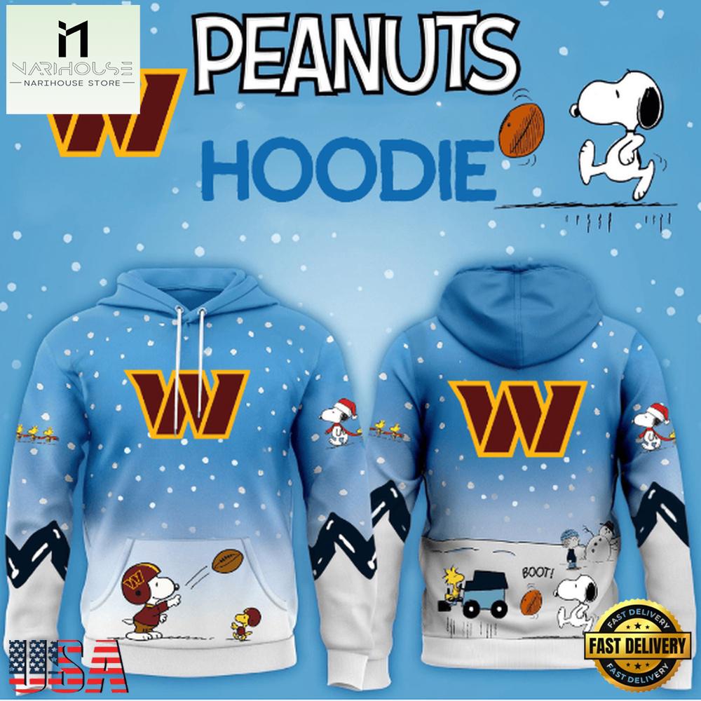 Washington Commanders NFL x Peanuts Christmas New Design Hoodie Shirt Washington Commanders NFL x Peanuts Christmas New Design Hoodie Shirt