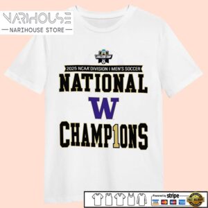Washington Huskies 2025 NCAA Men’s Soccer National Champions T Shirt