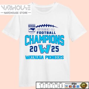 Watauga Pioneers 2025 NCHSAA Division 6A Football Champions T Shirt