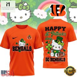 Cincinnati Bengals Hello Kitty St Patrick Day Limited Edition T-Shirt