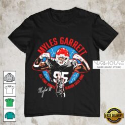 Cleveland Browns Myles Garrett All-Time Sack King Signature T-Shirt