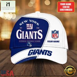 Custom Name New York Giants National Football League Baseball Cap