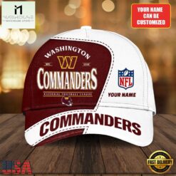 Custom Name Washington Commanders National Football League Baseball Cap