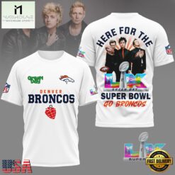 Denver Broncos Here For The Green Day Super Bowl LX 3D T-Shirt