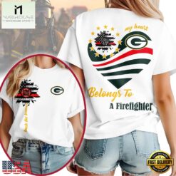 Green Bay Packers 2026 NFL My Heart Belongs To A Firefighter Unisex T Shirt