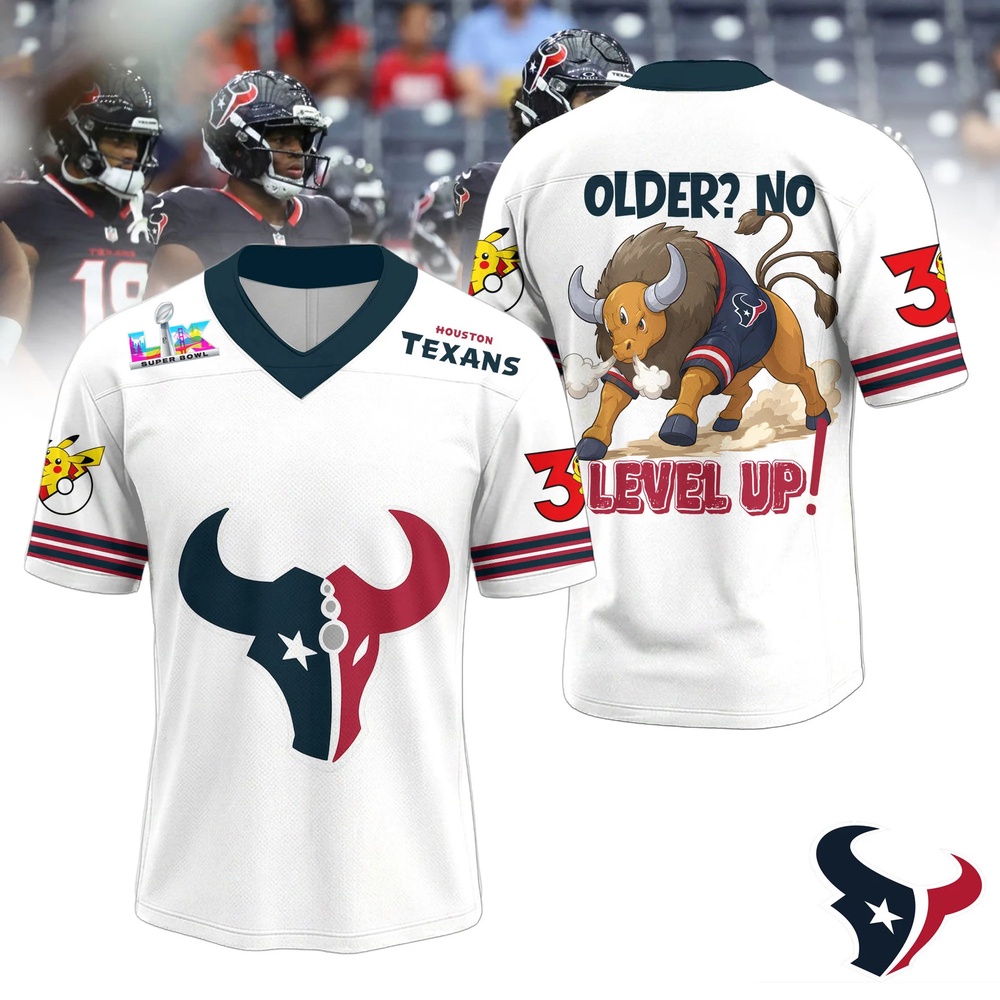 NFL Houston Texans 2026 Super Bowl x Pokemon 30th Anniversary Football Jersey NFL Houston Texans 2026 Super Bowl x Pokemon 30th Anniversary Football Jersey