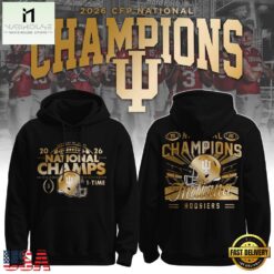 Indiana Hoosiers 2025-2026 CFP National Champions Special New Black Hoodie