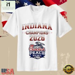 Indiana Hoosiers Vrbo Fiesta Bowl 2026 Champions Football T-Shirt